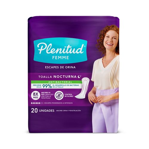 Toallas Plenitud Femme Nocturna S/A x 20 un