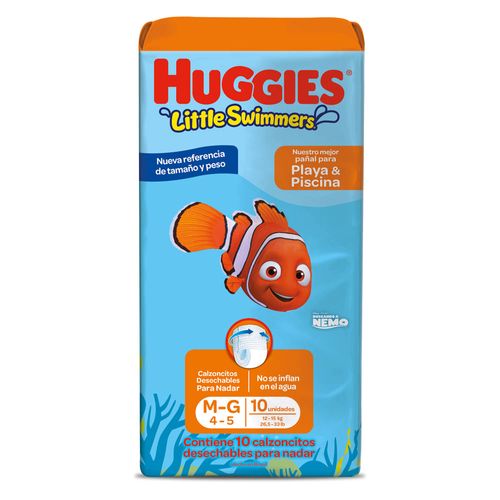Pañales para Agua Huggies Swimmers Pants Talle G | 10 Un x Paq