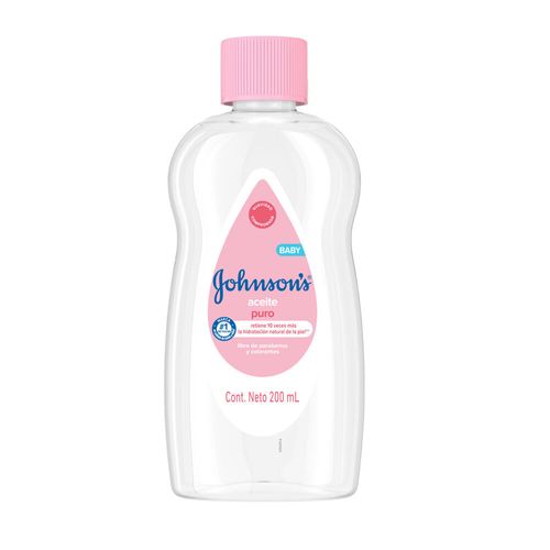 Aceite Bebé Johnson's Baby Puro Humecta y Suaviza x 200 ml