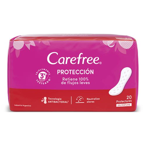 Protectores Diarios Carefree Protección Original x 20 un