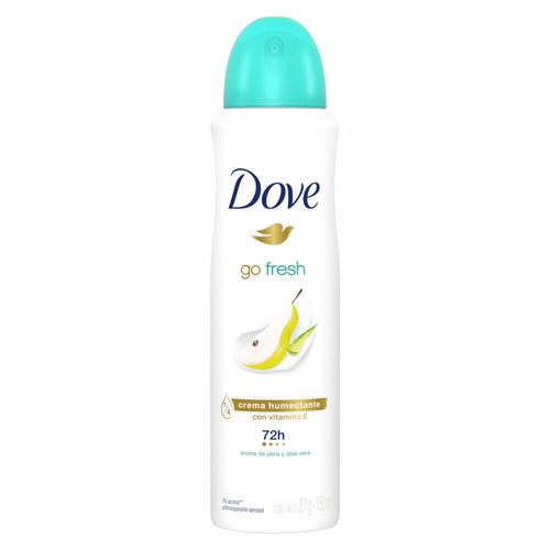 Desodorante Antitranspirante Dove Go Fresh Pera y Aloe Vera en Aerosol x 150 ml