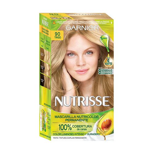 Kit Coloración Permanente Nutrisse Clásicos 90 Trigo x 45 g