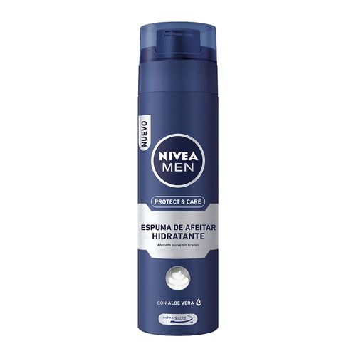 Espuma de Afeitar Nivea Men Protect & Care para Todo Tipo de Piel x 200 ml