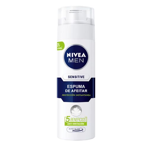 Espuma de Afeitar Nivea Men Sensitive para Piel Sensible x 200 ml