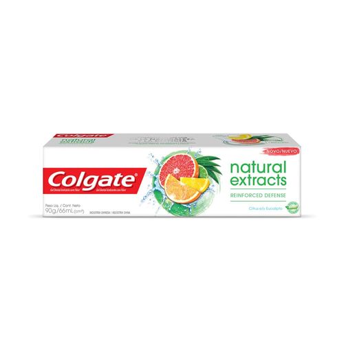 Crema Dental Colgate Natural Extracts Reinforced Defense x 90 gr