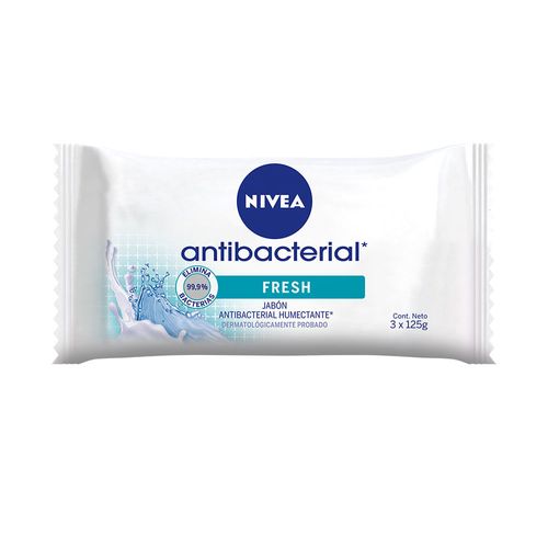 Jabón Antibacterial Nivea 3 x 125 gr