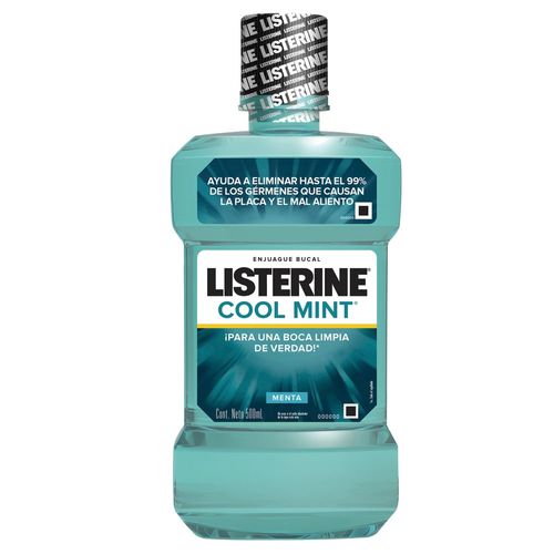 Enjuague Bucal Listerine Cool Mint Frescura Intensa x 500 ml