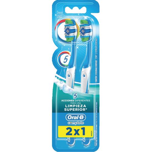 Cepillos Dentales Oral-B Complete 5 Acciones x 2 un