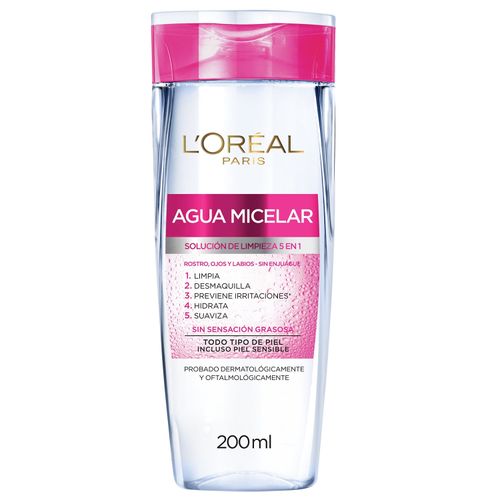 Agua Micelar L'Oreal París Desmaquillante Hidra Total 5 X 200 ml