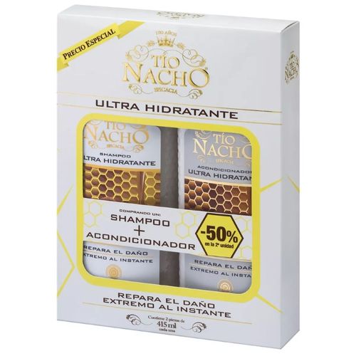 Pack Tío Nacho Shampoo & Acondicionador Ultra Hidratante x 415 ml 2do al 50 %