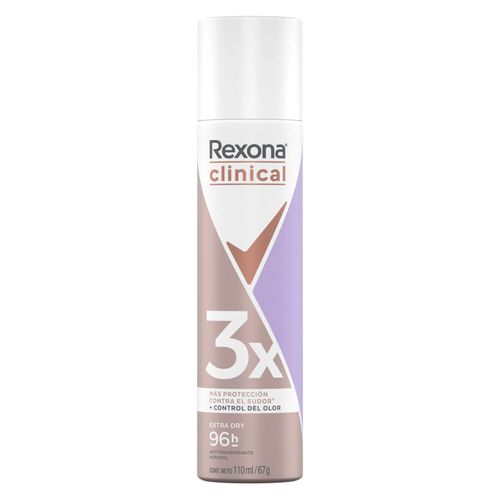 Desodorante Antitranspirante Rexona Clinical Extra Dry Women x 110 ml