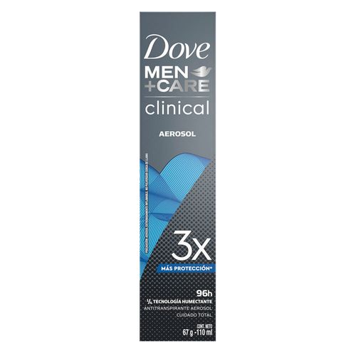 Desodorante Antitranspirante Dove Men Care Clinical 96 H en Aerosol x 110 ml