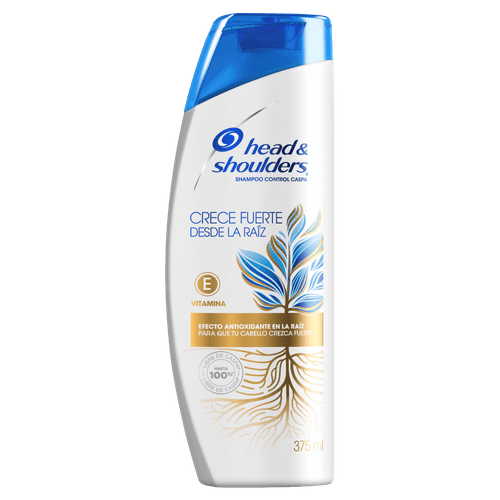 Shampoo Head & Shoulders Crece Fuerte desde la Raíz Control Caspa x 375 ml