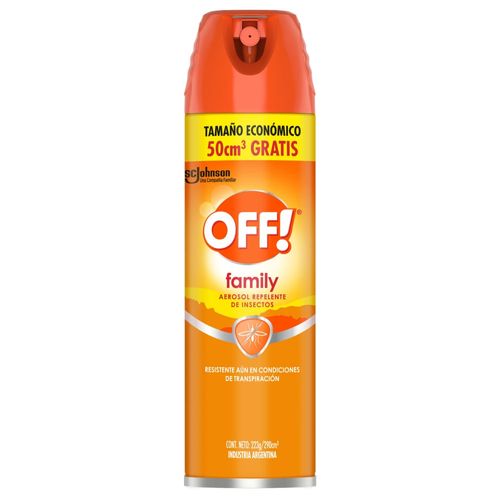 Repelente para Mosquitos OFF! Family Aerosol x 290 cc