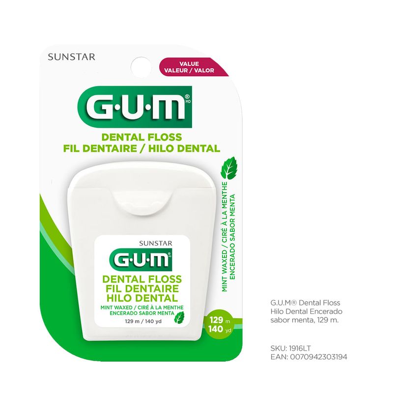 hilo-dental-gum-encerado-sabor-menta-x-129-m