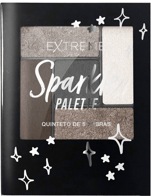 Sombra de Ojos Extreme mini palette Sparkle Black x 4 Gr