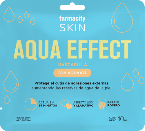 Máscara Facial Farmacity Skin Agua Effect x 10 ml