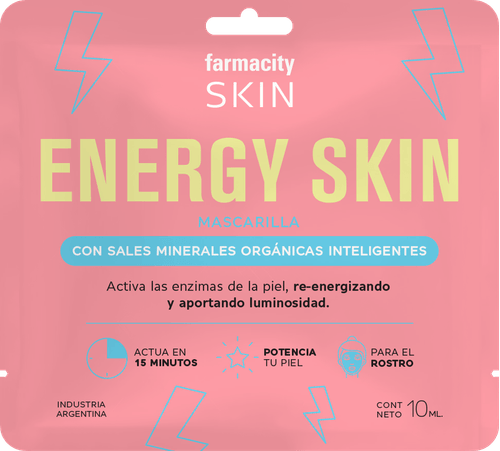 Máscara Facial Farmacity Skin Energy Skin x 10 ml