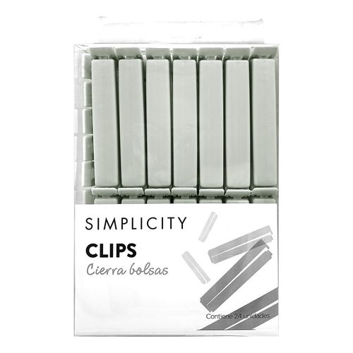 Clips Simplicity x 24 un