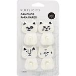 ganchos-para-pared-simplicity-gatitos-x-4-un