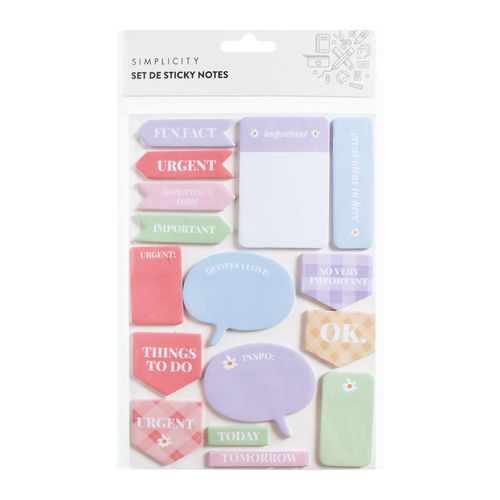 Set Simplicity Sticky Notes Multi Colorfull