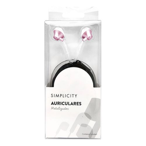 Auriculares Metalizados Simplicity - Modelo Sujeto a disponibilidad -