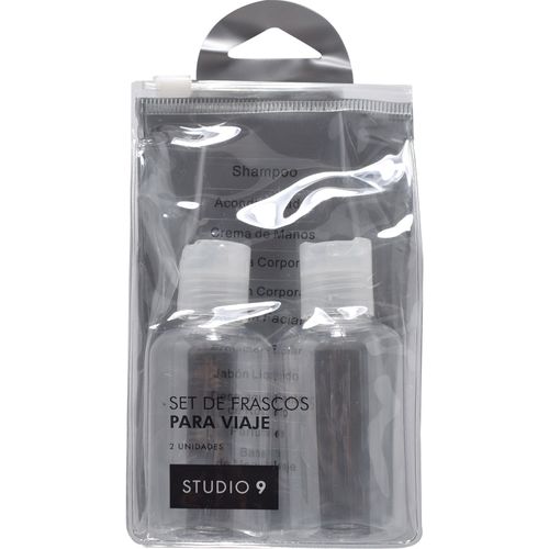 Set Studio 9 Frascos para Viaje x 2 un