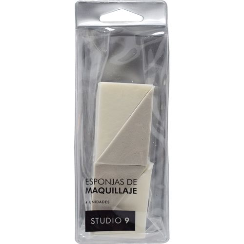 Esponja para Maquillaje Studio 9 Triangular x 4 un