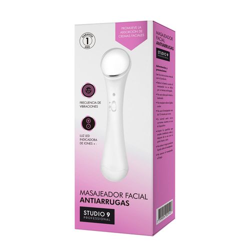 Masajeador Facial Antiarrugas Studio 9 Professional Iontoforesis