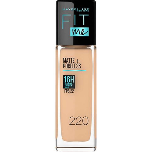 Base Líquida de Maquillaje Maybelline Fit Me Matte Tono 220 x 30 ml