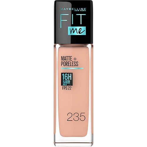 Base Líquida de Maquillaje Maybelline Fit Me Matte Tono 235 x 30 ml