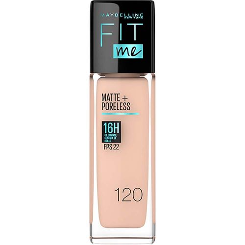 Base Líquida de Maquillaje Maybelline Fit Me Matte Tono 120 x 30 ml