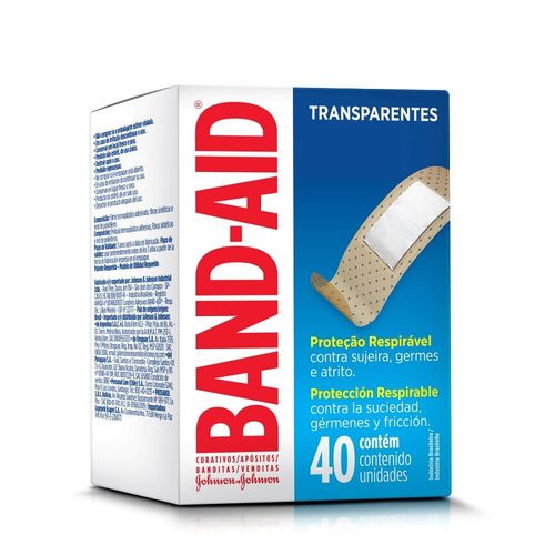 Apósitos Band-Aid Transparentes x 40 un