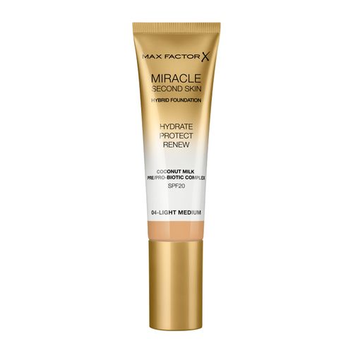 Base de Maquillaje Max Factor Miracle Second Skin 04 Light Medium x 30 ml