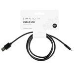 cable-simplicity-usb-micro-negro-x-1m