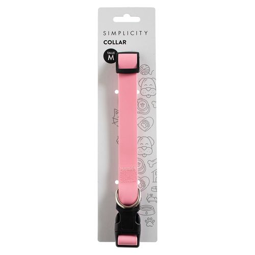 Collar Mascota Simplicity Pet Talle M Rosa