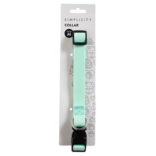 Collar Mascota Simplicity Pet Talle M Aqua