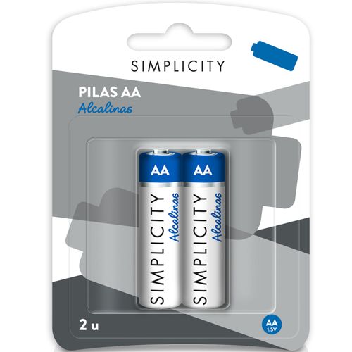 Pilas Alcalinas Simplicity AA x 2 un