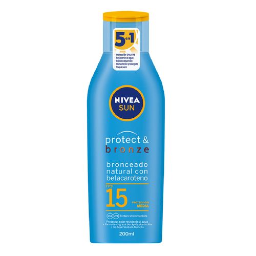 Bronceador Nivea Sun Protect & Bronze Fps 15 x 200 ml