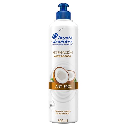 Crema de Peinar Head & Shouders Hidratación con Aceite de Coco x 300 ml