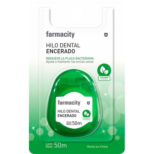 Hilo Dental Farmacity Encerado sabor Menta x 50 m