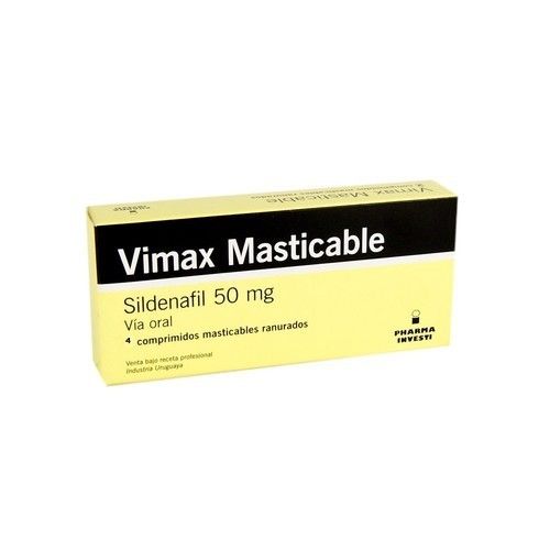 Vimax 50 mg x 4 Comprimidos Masticables