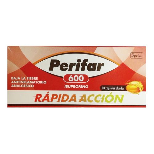 Perifar 600 mg x 10 Cápsulas Blandas