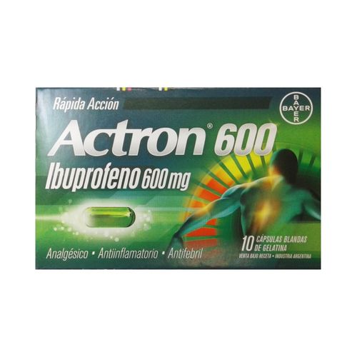 Actron 600 Rápida Acción x 10 Cápsulas Blandas