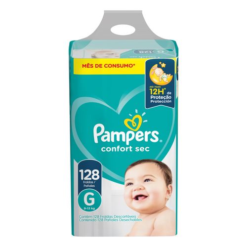 Pañales Pampers Confort Sec G x 128 un