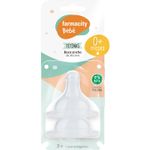 Tetina boca ancha de silicona +0m x 2 un