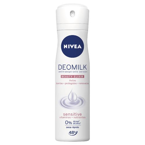 Desodorante Nivea DeoMilk Sensitive en Aerosol x 150 ml