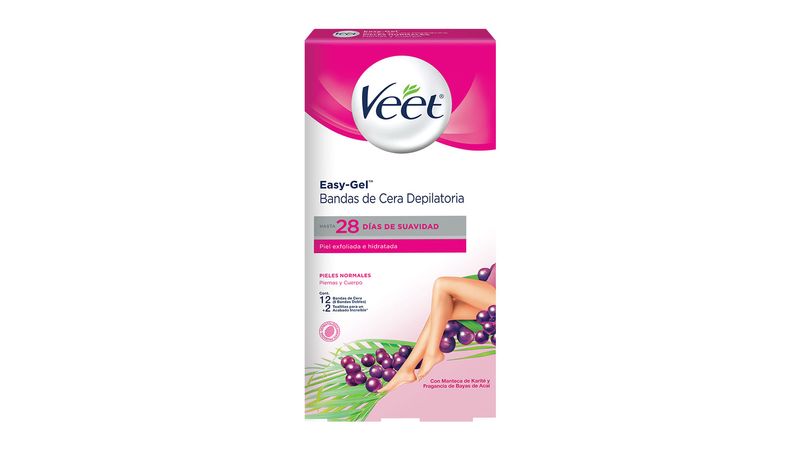 Banda Depilatoria Cuerpo Veet P. Normal X 12 Unid Farmacity