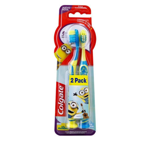 Cepillo Dental Colgate Smiles 6+ Años Minions Pack x 2 Un