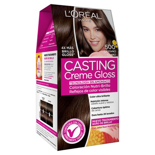 Kit Tintura Loreal Casting Creme Gloss Browns 500